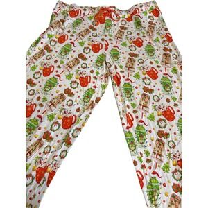 Little‎ Snuggles Christmas Pajama Pants 2XL Grinch Hot Cocoa Tree Print Bamboo